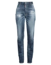 Dsquared2 Woman Jeans Blue Size 6 Cotton, Polyester, Elastane In Blue