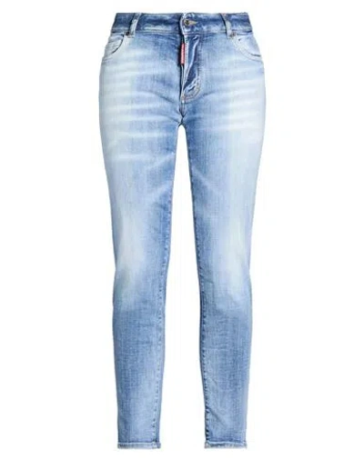Dsquared2 Woman Jeans Blue Size 6 Cotton, Polyester, Elastane