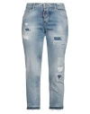Dsquared2 Woman Denim Cropped Blue Size 00 Cotton In Blue