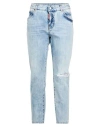 Dsquared2 Woman Jeans Blue Size 8 Cotton In Blue