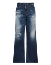 Dsquared2 Woman Jeans Blue Size 8 Cotton, Elastane In Blue