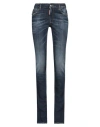 Dsquared2 Woman Jeans Blue Size 8 Cotton, Elastane In Blue
