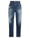 Dsquared2 Woman Jeans Blue Size 8 Cotton, Elastane In Blue