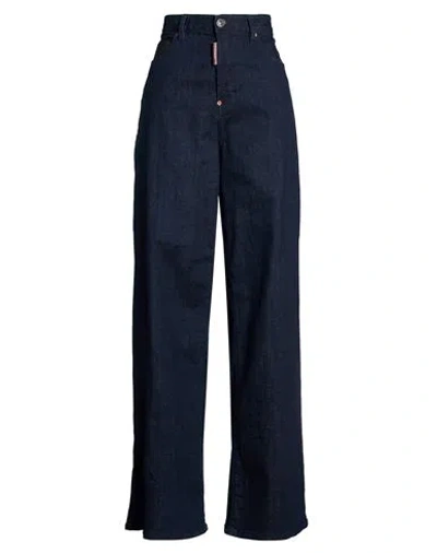 Dsquared2 Woman Jeans Blue Size 8 Cotton, Elastane