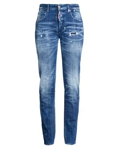 Dsquared2 Woman Jeans Blue Size 8 Cotton, Elastane