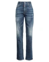 Dsquared2 Woman Jeans Blue Size 8 Cotton, Elastane In Blue