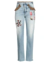 Dsquared2 Woman Jeans Blue Size 8 Cotton, Elastane In Blue