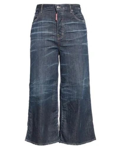 Dsquared2 Woman Jeans Blue Size 8 Cotton, Elastane