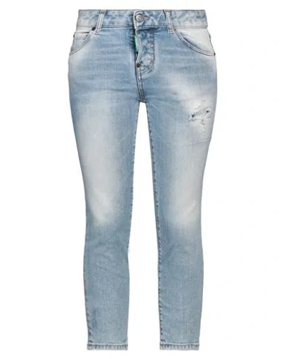 Dsquared2 Woman Jeans Blue Size 8 Cotton, Elastane
