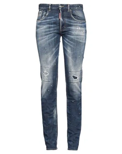 Dsquared2 Woman Jeans Blue Size 10 Cotton, Elastane