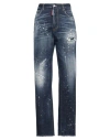 Dsquared2 Woman Jeans Blue Size 10 Cotton, Elastane In Blue