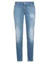 Dsquared2 Jennifer Stretch Mid Rise Jeans In Blue