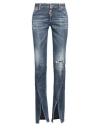 Dsquared2 Woman Jeans Blue Size 8 Cotton, Elastomultiester, Elastane In Blue