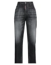 Dsquared2 Woman Jeans Charcoal Size 2 Cotton, Elastane, Calfskin In Grey