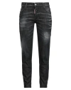 Dsquared2 Woman Jeans Charcoal Size 6 Cotton, Elastane, Calfskin In Grey
