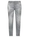 Dsquared2 Woman Jeans Grey Size 10 Cotton, Elastane In Grey