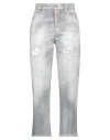 Dsquared2 Woman Jeans Grey Size 10 Cotton, Elastane In Grey