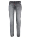Dsquared2 Woman Jeans Grey Size 4 Cotton, Elastomultiester, Elastane In Grey