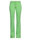 Dsquared2 Woman Jeans Light Green Size 8 Cotton, Elastane