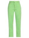 Dsquared2 Woman Jeans Light Green Size 2 Cotton, Elastane