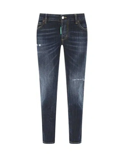 Dsquared2 Woman Jeans Midnight Blue Size 4 Cotton