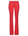 Dsquared2 Woman Jeans Red Size 2 Cotton, Elastane