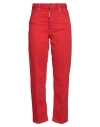 Dsquared2 Woman Jeans Red Size 2 Cotton, Elastane In Red