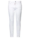 Dsquared2 Woman Jeans White Size 10 Cotton, Elastane