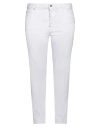 Dsquared2 Woman Jeans White Size 10 Cotton, Elastane, Cow Leather