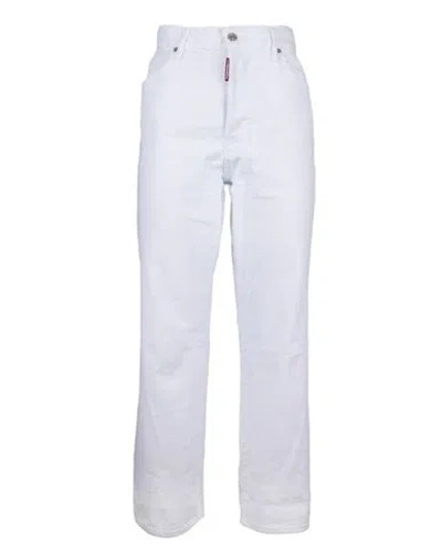 Dsquared2 Woman Jeans White Size 8 Cotton
