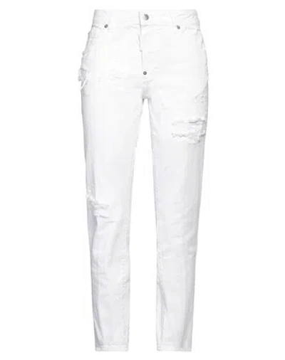 Dsquared2 Woman Jeans White Size 8 Cotton
