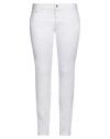 Dsquared2 Woman Jeans White Size 8 Cotton, Elastane, Calfskin