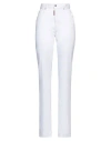 Dsquared2 Woman Jeans White Size 8 Cotton, Elastomultiester, Elastane