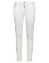 Dsquared2 Woman Jeans White Size 8 Cotton, Elastomultiester, Elastane, Polyester In White