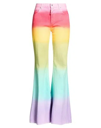 Dsquared2 Woman Jeans Yellow Size 34 Cotton, Elastane