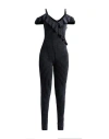 Dsquared2 Woman Jumpsuit Black Size L Polyamide, Elastane, Polyester In Black