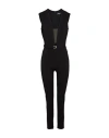 Dsquared2 Black Solid V Neck Jumpsuit In Black