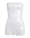 Dsquared2 Woman Jumpsuit Light Grey Size Xs Polyamide, Elastane