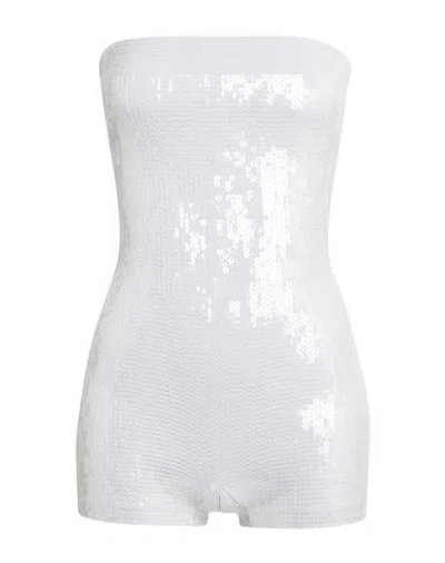 Dsquared2 Woman Jumpsuit Light Grey Size Xs Polyamide, Elastane