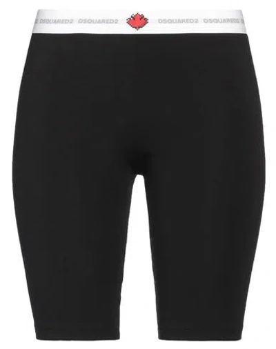 Dsquared2 Woman Shorts & Bermuda Shorts Black Size L Cotton, Elastane In Black