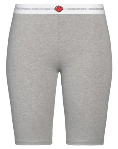 Dsquared2 Woman Shorts & Bermuda Shorts Light Grey Size L Cotton, Elastane In Grey