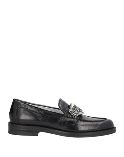 Dsquared2 Woman Loafers Black Size 6 Calfskin