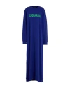 Dsquared2 Woman Maxi Dress Purple Size Xs Cotton, Elastane In Blue