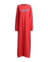 Dsquared2 Woman Maxi Dress Red Size Xs Cotton, Elastane