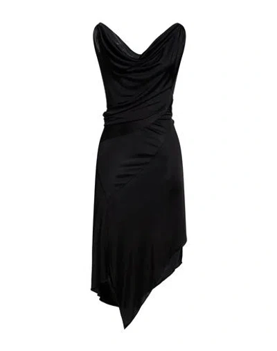 Dsquared2 Woman Midi Dress Black Size L Viscose