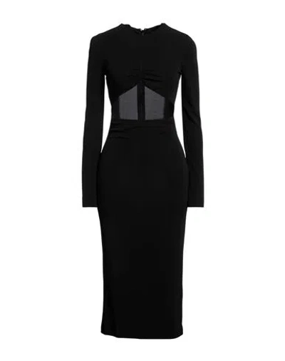 Dsquared2 Woman Midi Dress Black Size L Viscose