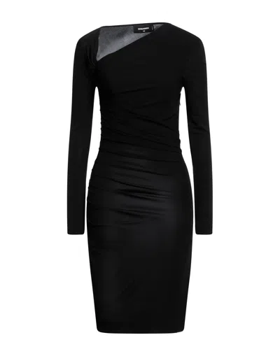 Dsquared2 Midi Dresses In Black