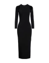 Dsquared2 Cut-out Ribbed-knit Midi Dress In Black