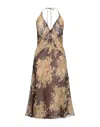 Dsquared2 Midi Dresses In Brown