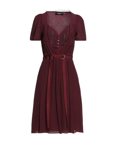 Dsquared2 Midi Dresses In Red